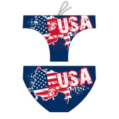BAÑADOR WATERPOLO HOMBRE USA FLAG MAP