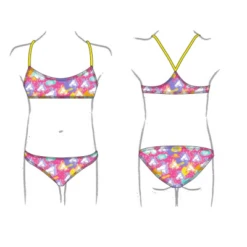 BIKINI MINI NIÑA NATACION PRETTY UNI HAPPY