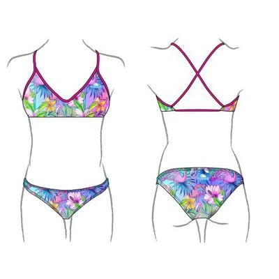 BRAGA NATACION MUJER FLAMENCO ( PATRON MARE) 2 BRAGA NATACION MUJER FLAMENCO ( PATRON MARE)